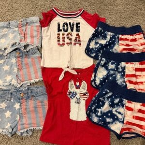 Kids patriotic July 4th outfits